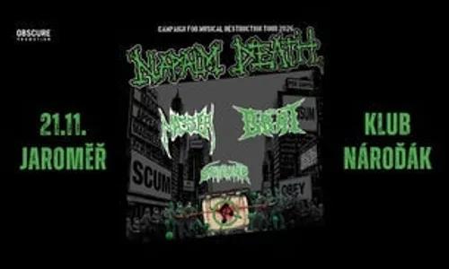 CAMPAIGN FOR MUSICAL DESTRUCTION 2026: NAPALM DEATH, MASTER, THE BRAT, GOATBURNER